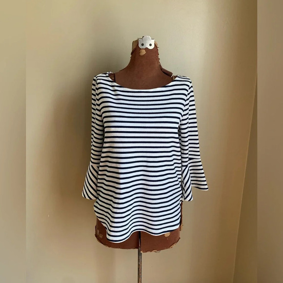 Green Envelope striped blouse, shirt - Picture 1 of 9